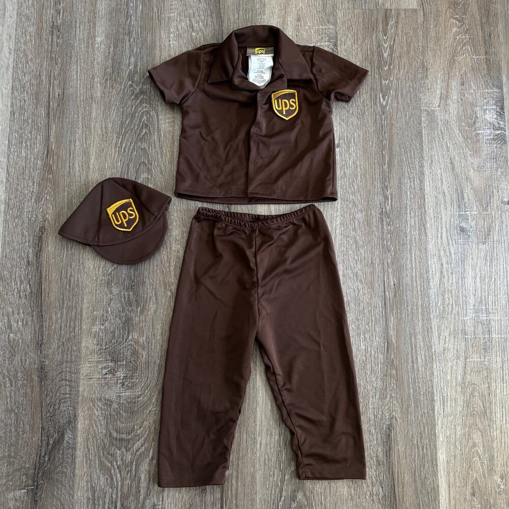 UPS Baby Licensed Uniform Delivery Guy Halloween Costume - Size: 18-24 Months